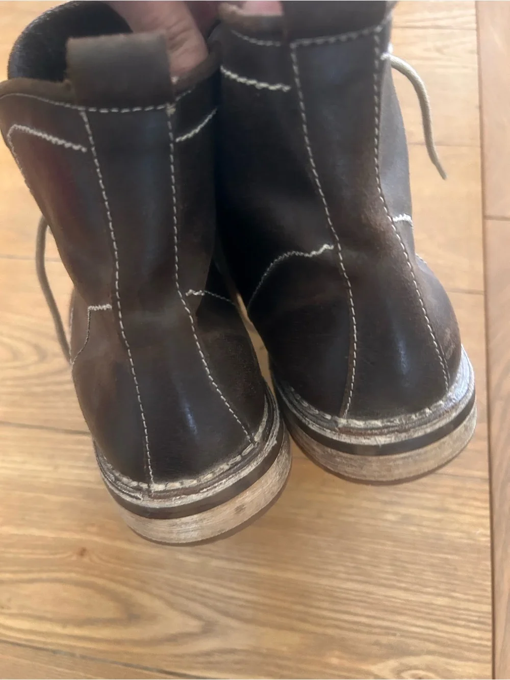 Mark Nason Dark Brown Leather Chukka Boots